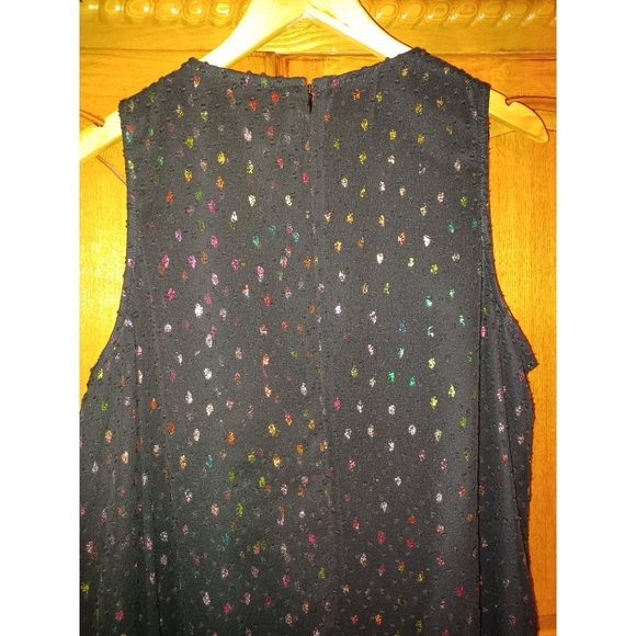 Alex Marie Cassidy Dot Chiffon Assymetric Dress - Picture 11 of 14